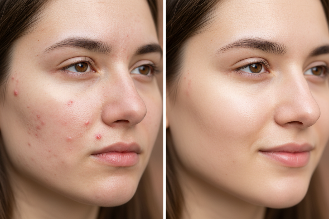 Ben non là t'a oublié l'acnée d'un coté